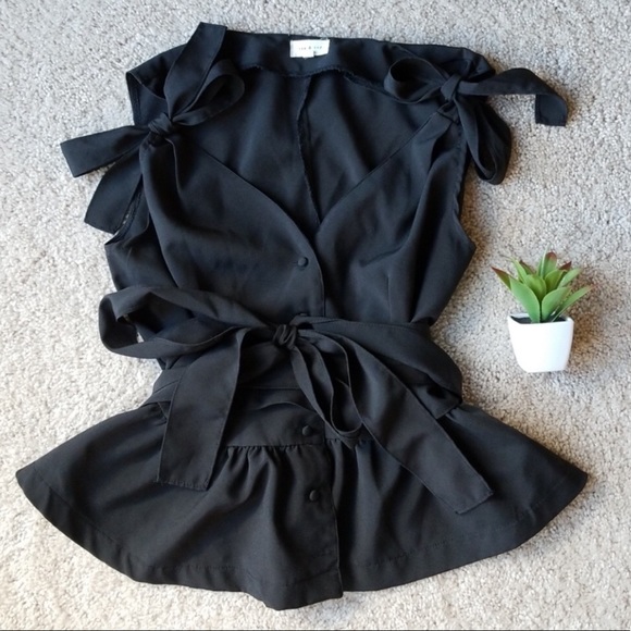 Tea & Cup Peplum Blouse - Picture 1 of 5